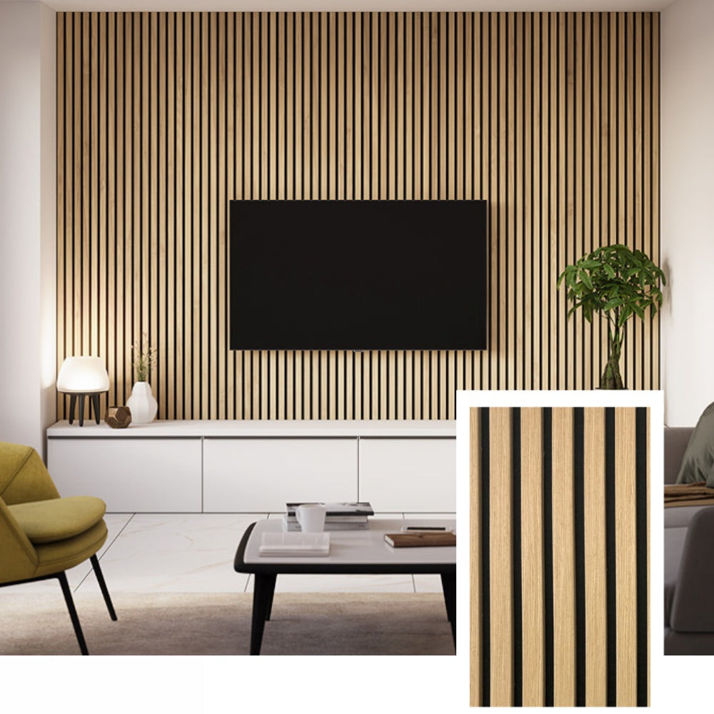 OakCraft™ Professional Acoustic Slat Panel — Natural Oak (2.7 × 1.10 m)