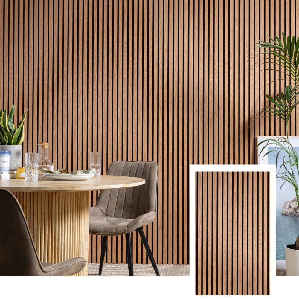 OakCraft™ Professional Acoustic Slat Panel — Natural Oak (2.7 × 1.10 m)
